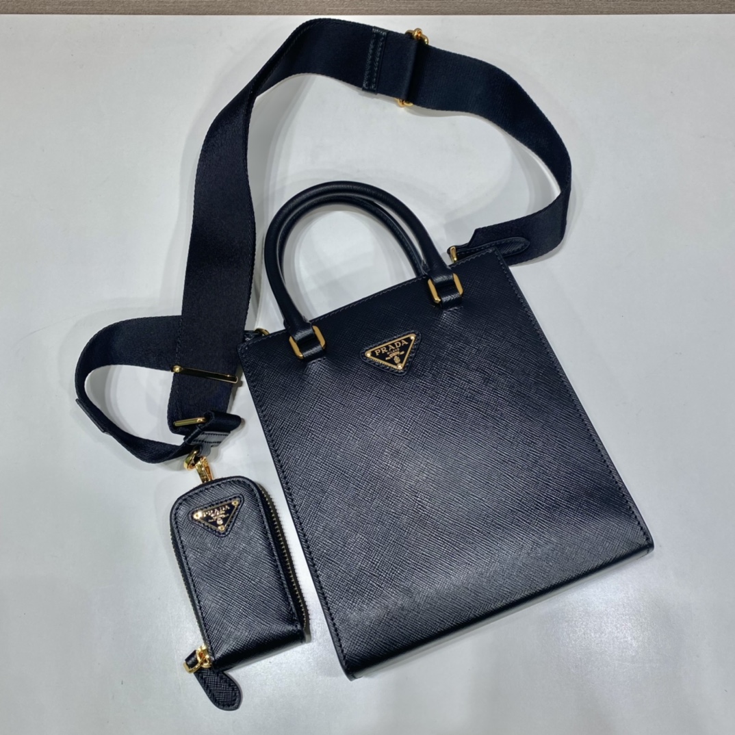Pra*a saffian tote1ba333-17*19*6cm