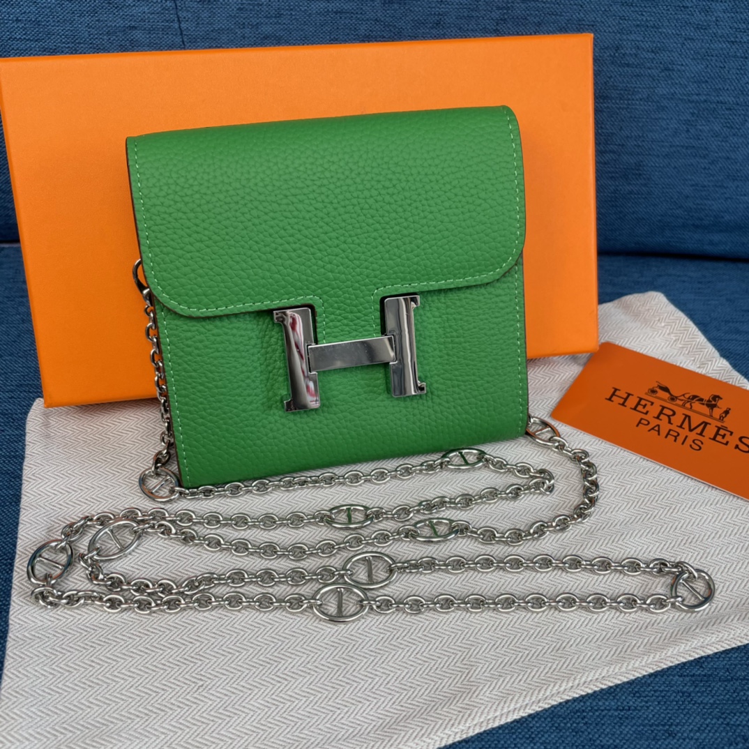 H**mes constance togo leather-13*11.8cm