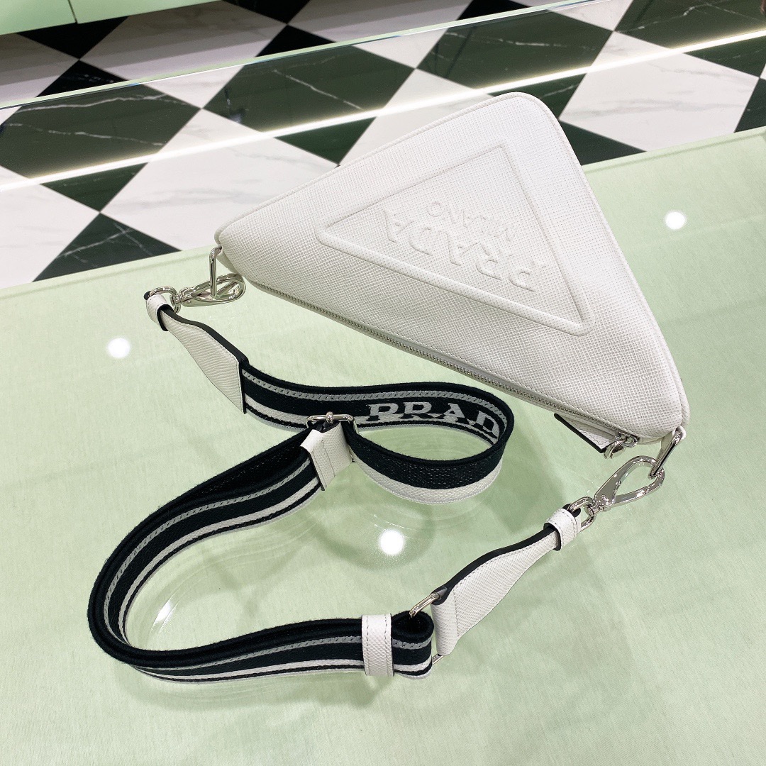 Pra*a triangle handbags 2vh155-28*18*11cm