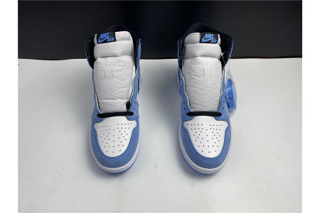 AIR JORDAN 1 RETRO HIGH WHITE UNIVERSITY BLUE BLACK 555088-134