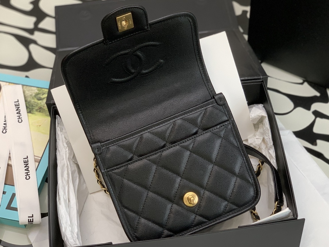 Ch@nel Flap Bag-17*20.5*6CM