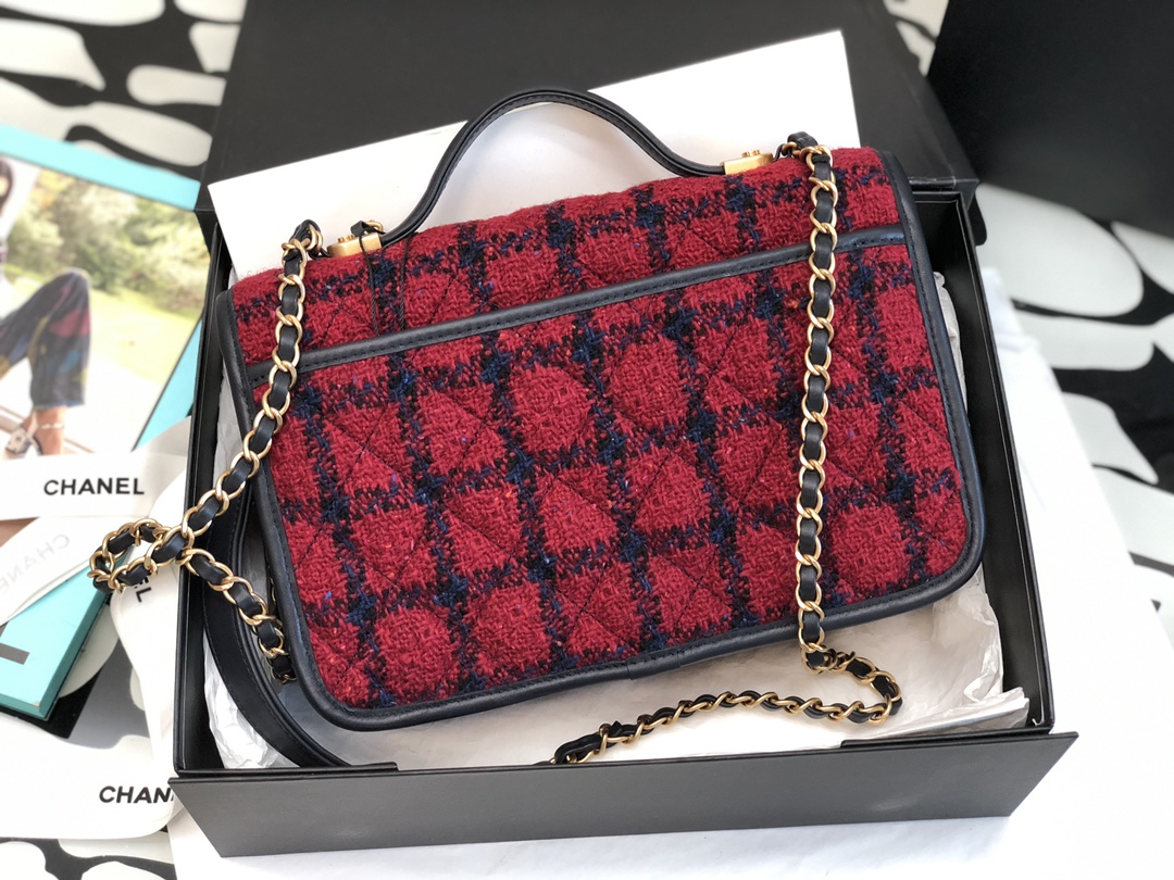 Ch@nel Flap Bag-25*21*7CM