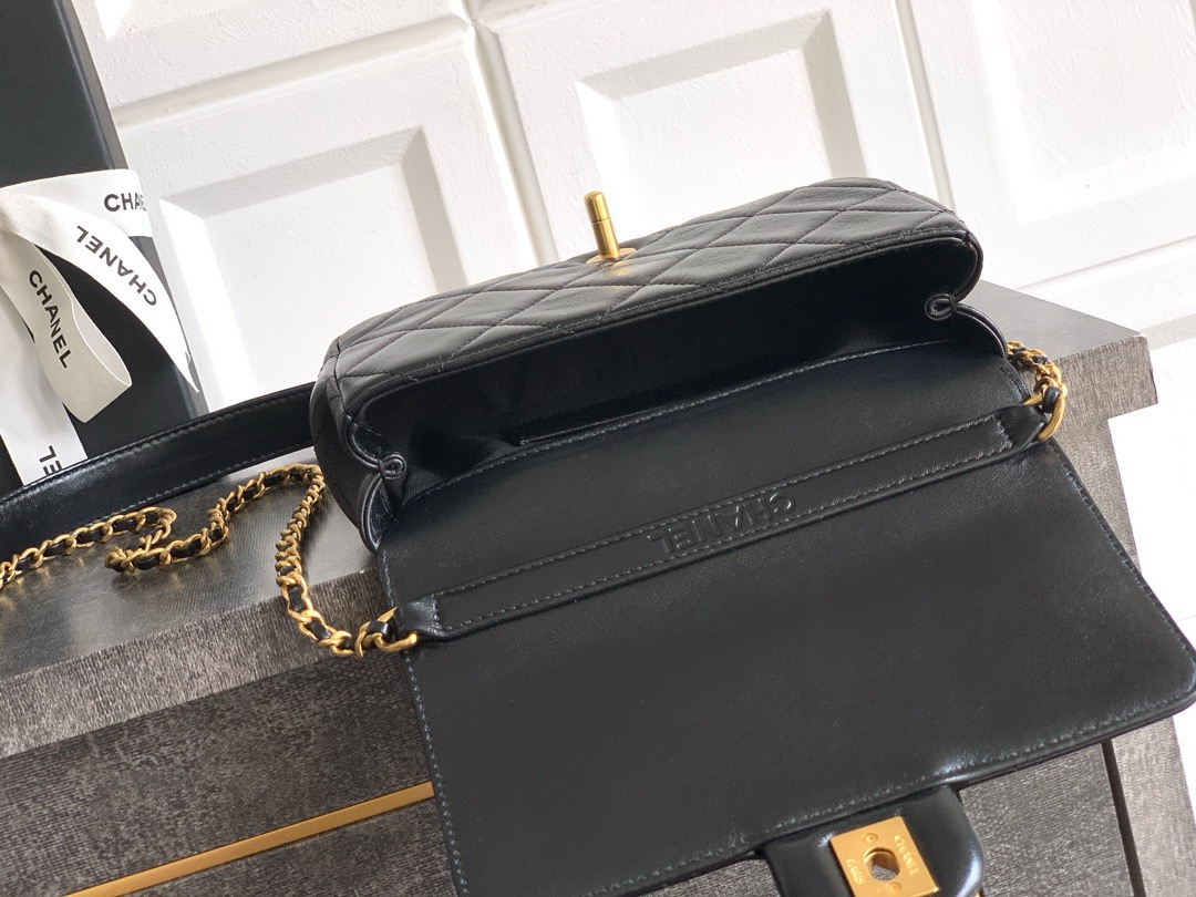 Ch@nel Pearl Flap Bag-19*20*7CM
