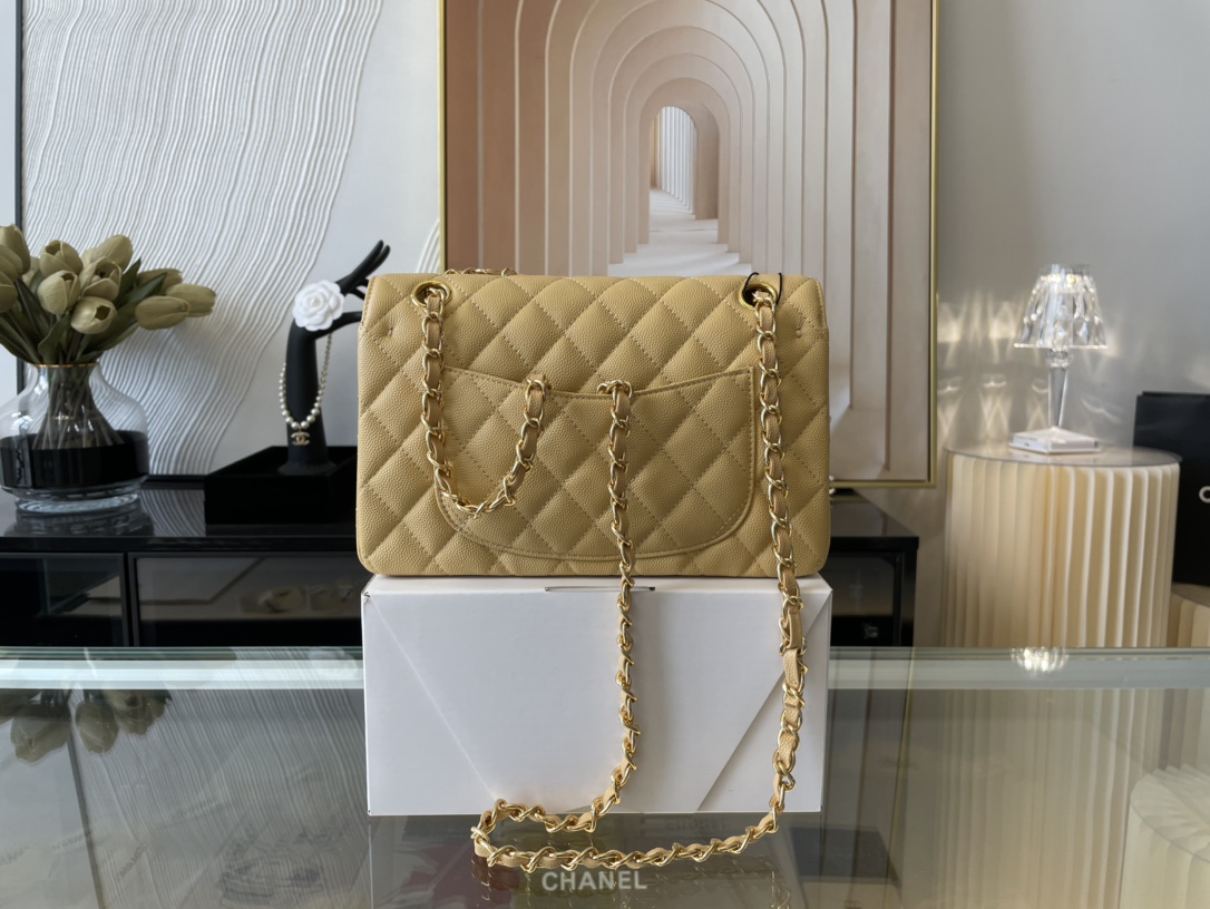 Ch@nel Flap Bag-Caviar-23CM