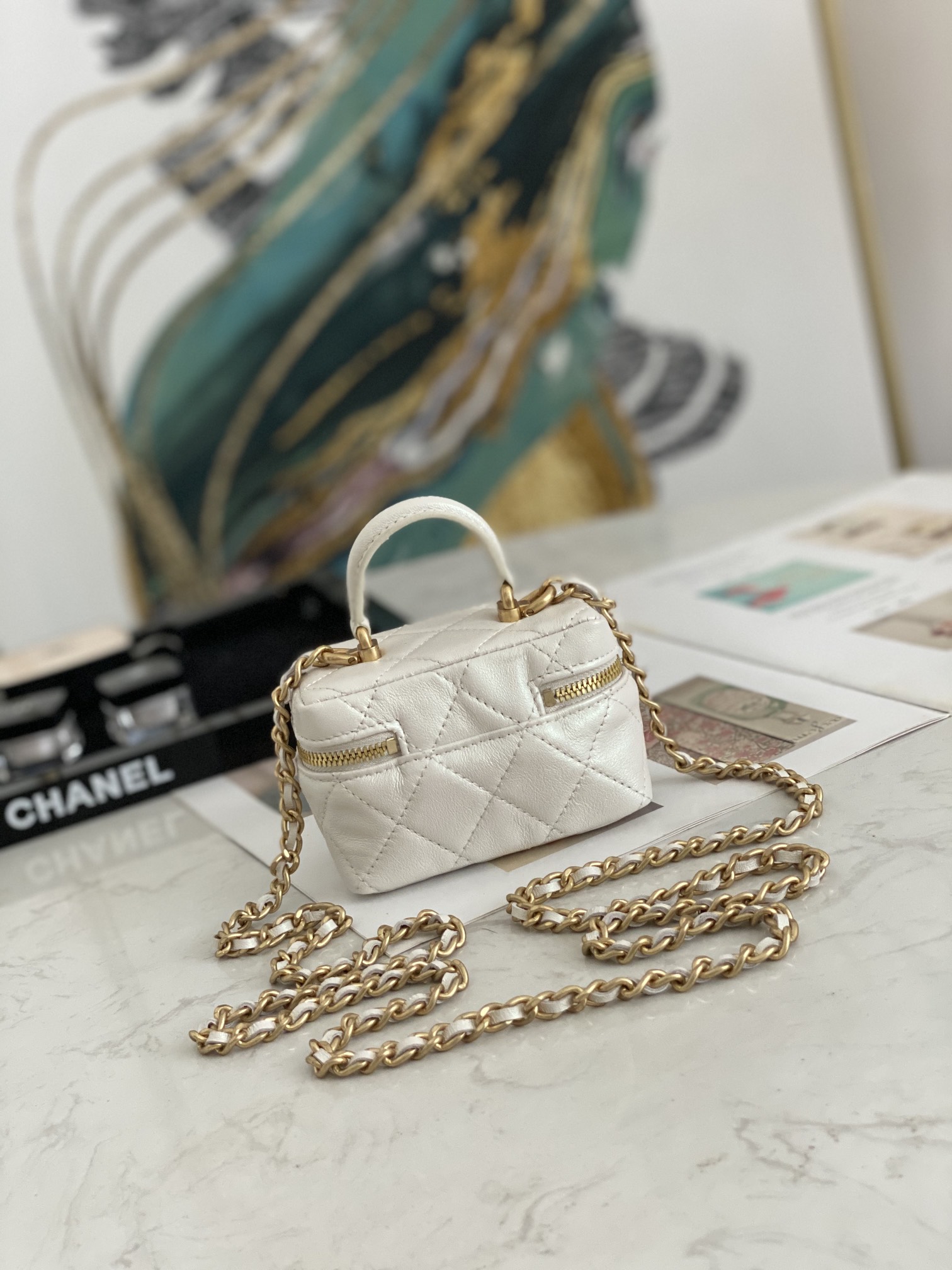 Ch@nel Vanity Bag-11.5x12x7CM