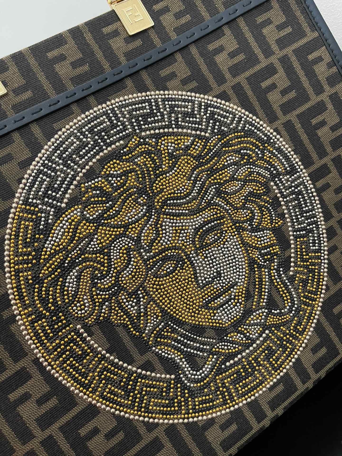 F**di & versace tote-36*17*31cm