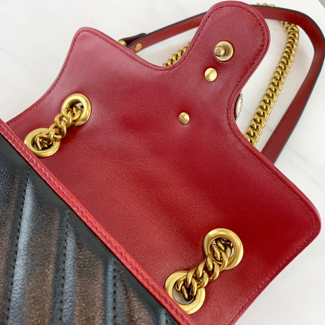 G*u*i marmont bag-14*23*6cm