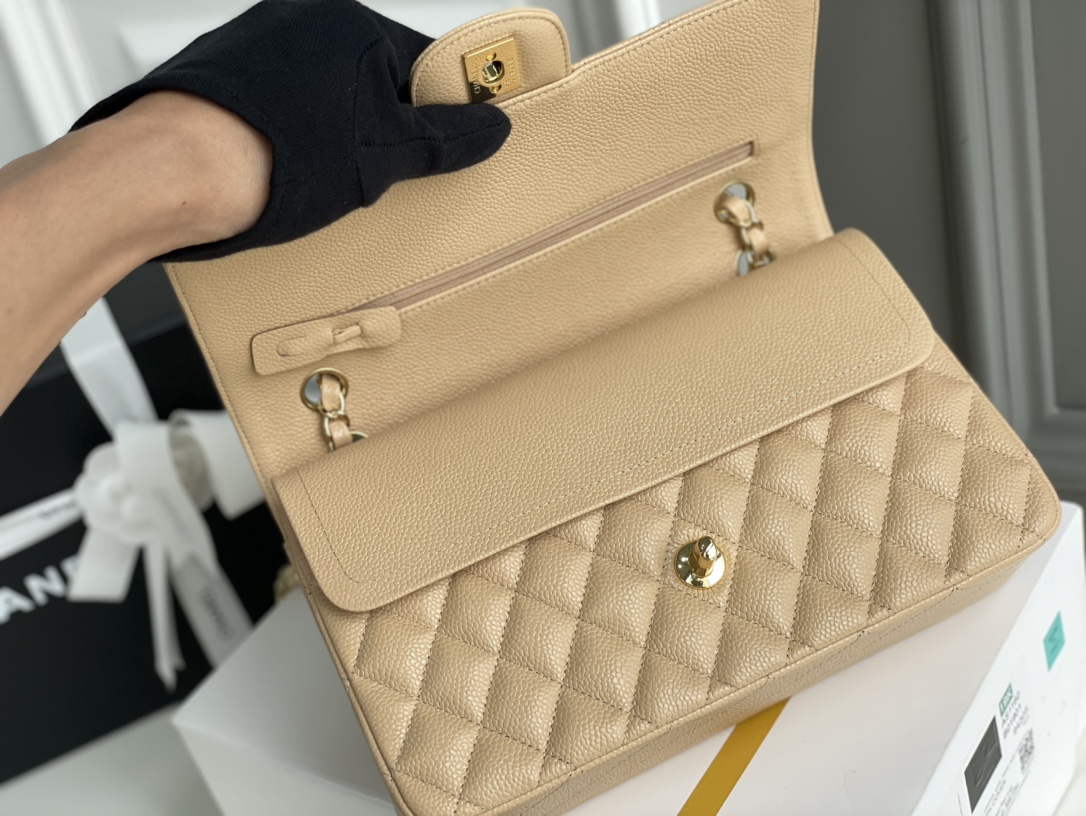 Ch@nel Flap Bag-Caviar Leather-25CM