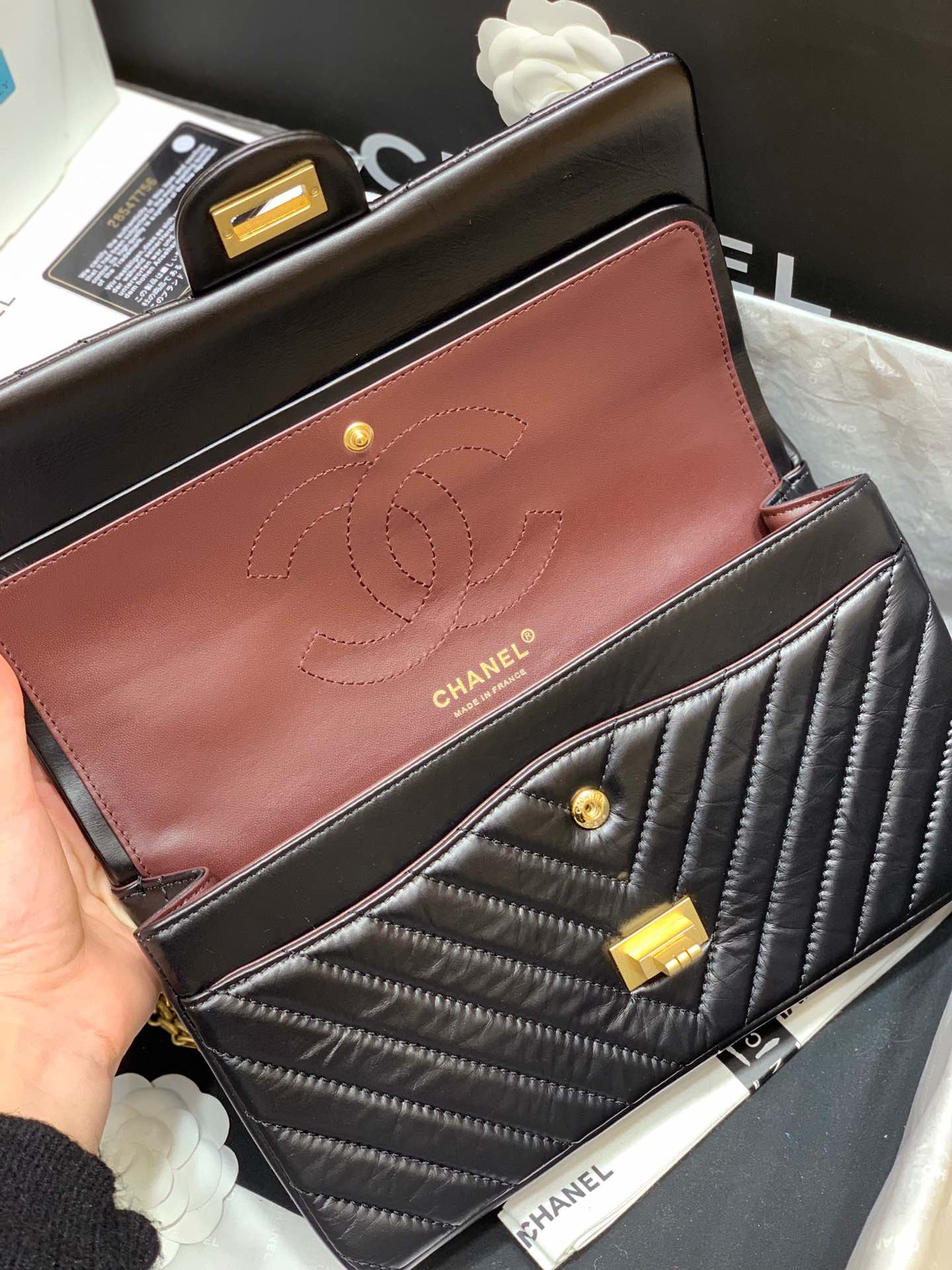 Ch@nel Reissue 2.55 Flap Bag -28CM