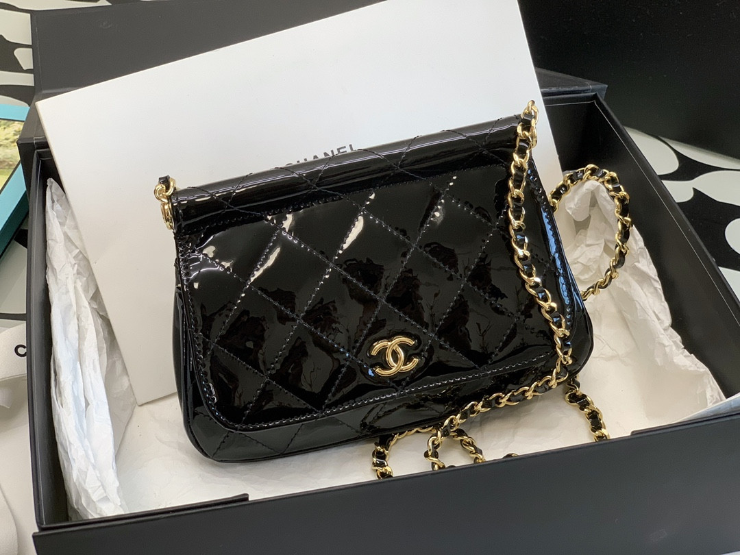 Ch@nel Flap Bag-12*17.5*5.5CM