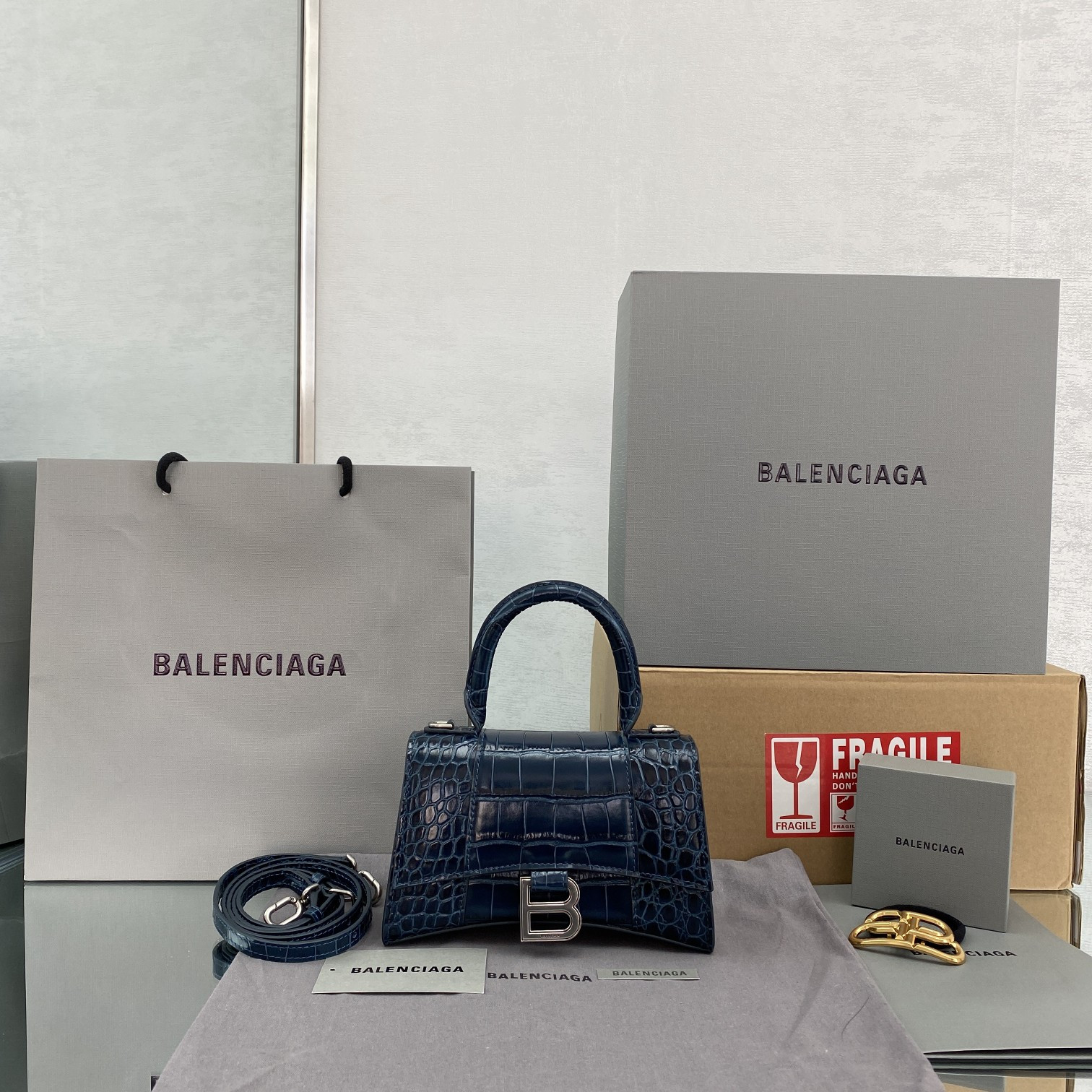 Ba*len*cia*ga xs hourglass bag-13*8*19cm