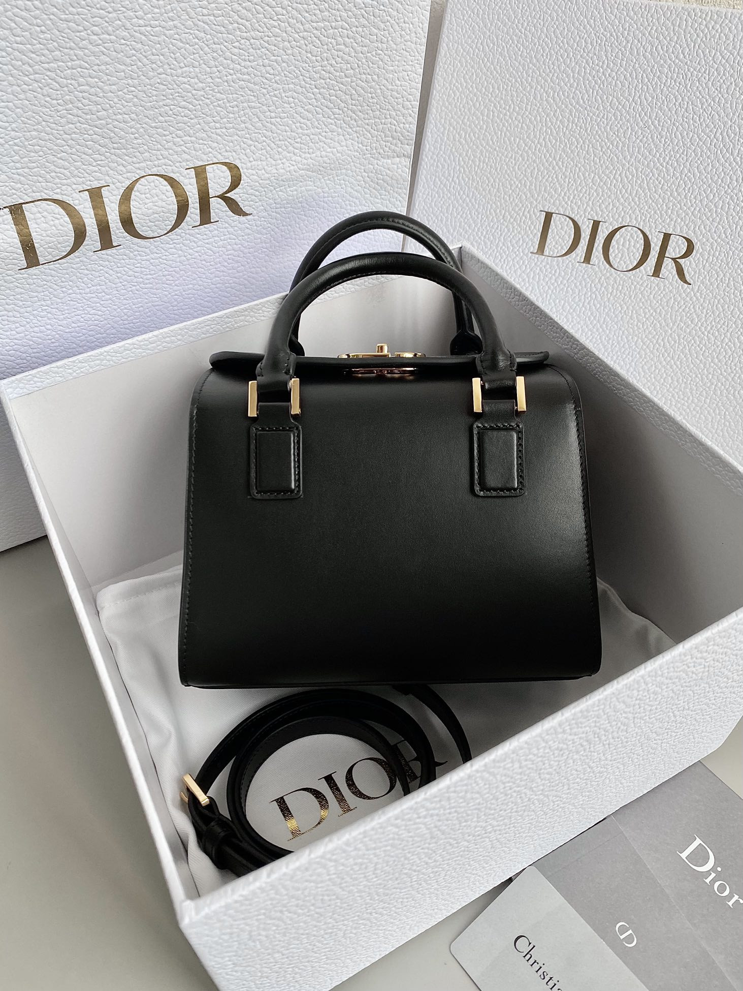 D*or boston tote-20×12.5×16.2cm