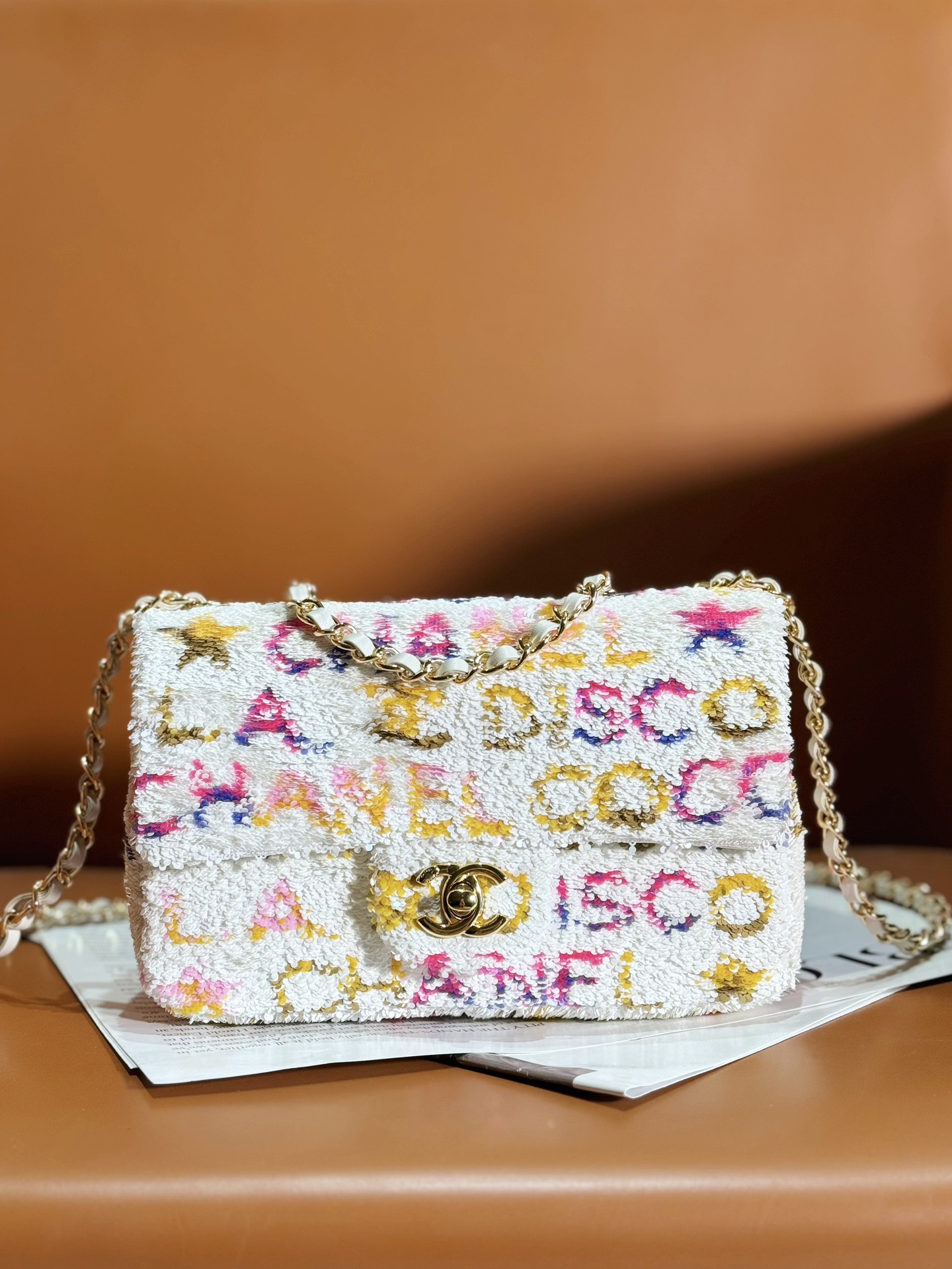 Ch@nel Flap Bag-14*21*8CM
