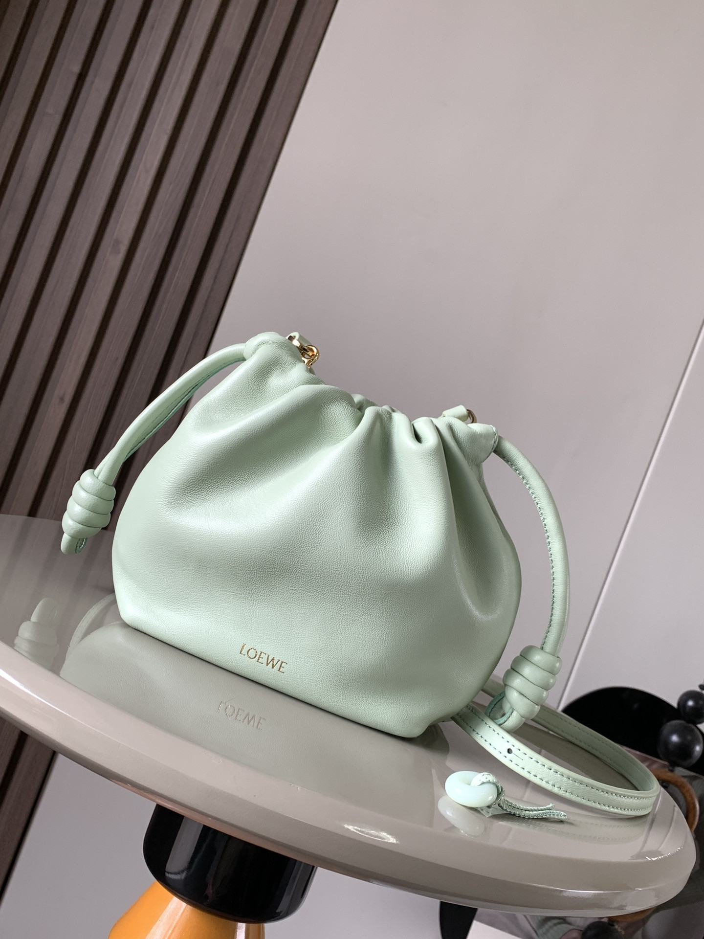 L0ew* mini flamenco purse bag-23*17*5.5cm