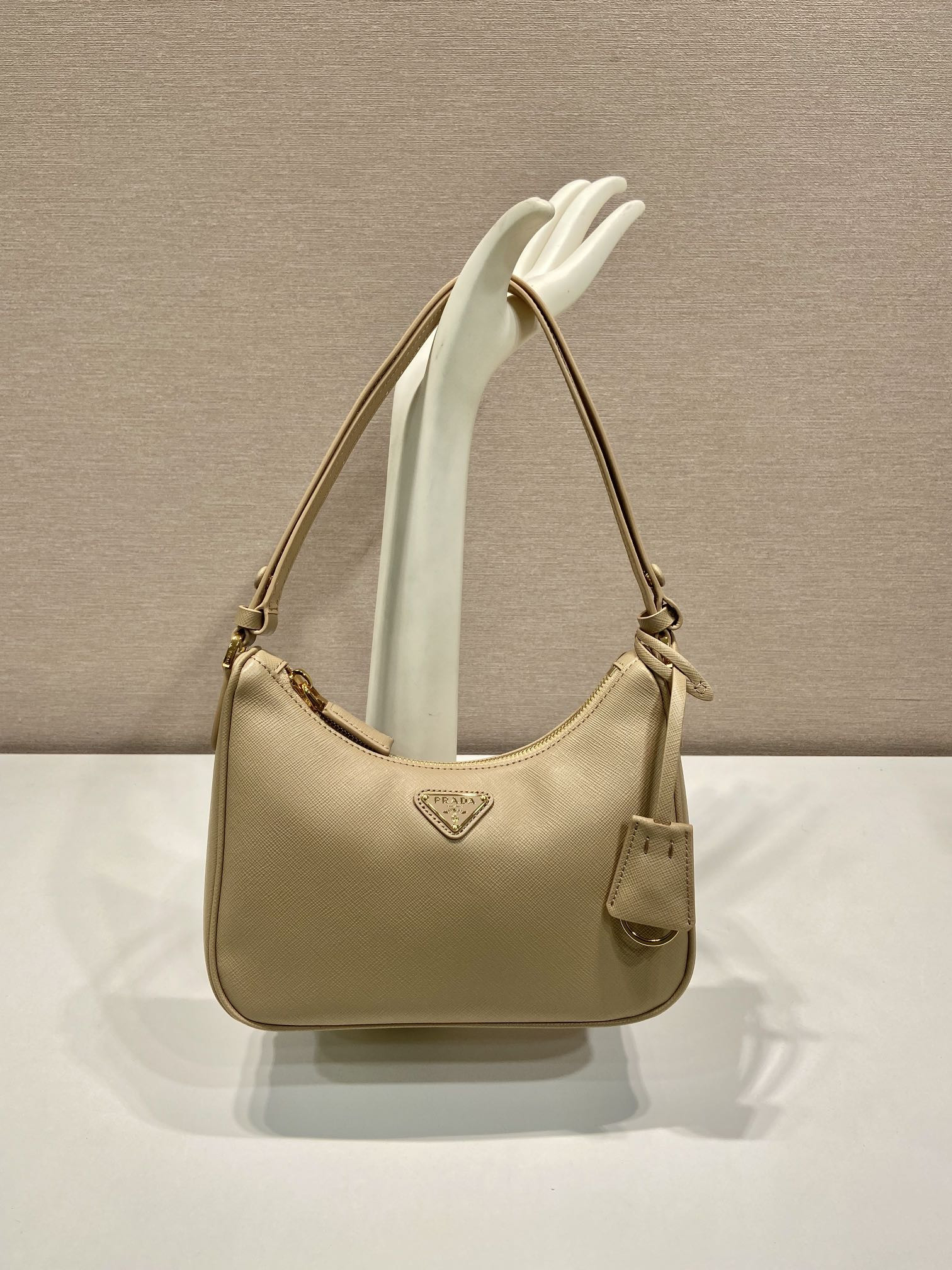 Pra*a nylon 1bc204b hobo bag-23*17*6.5cm