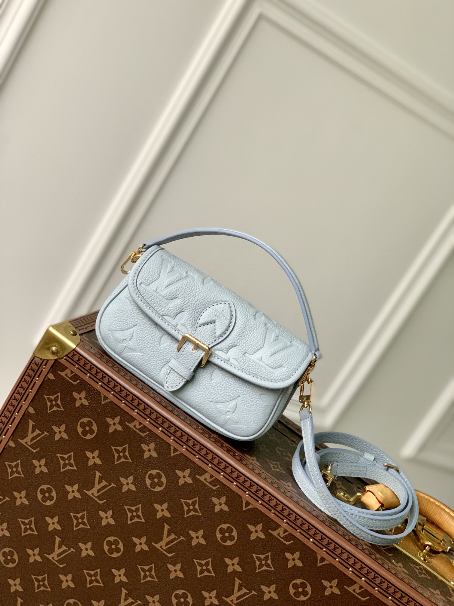 l0*is V*t0n nano diane handbags-m83566-19*10.5*6cm