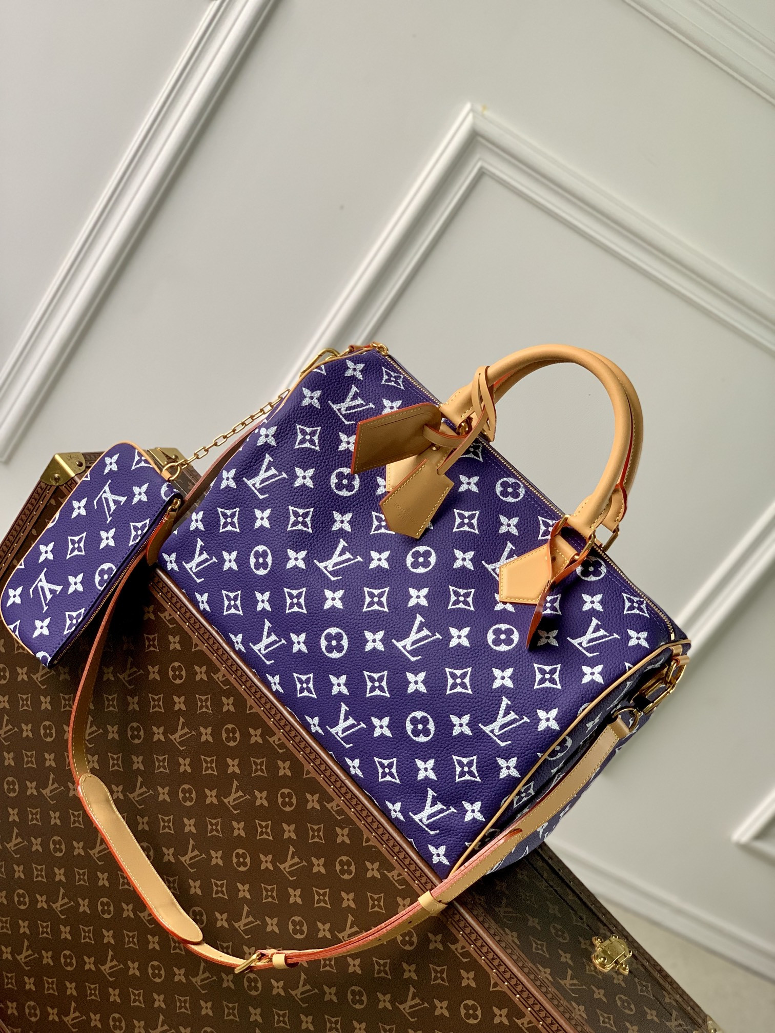 l0*is V*t0n speedy p9 bandoulière 40 monogram leather -40 x 26 x 23cm