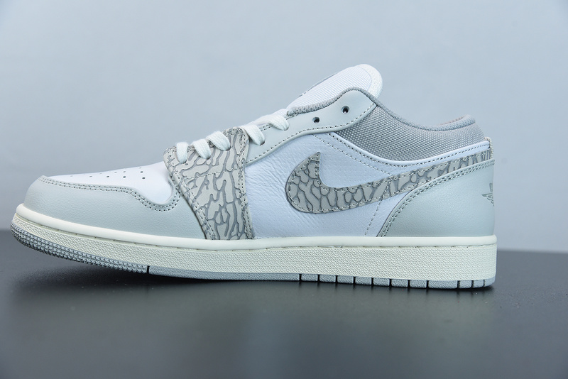 AIR JORDAN 1 LOW PRM WITH GREY ELEPHANT PRINT DH4269-100