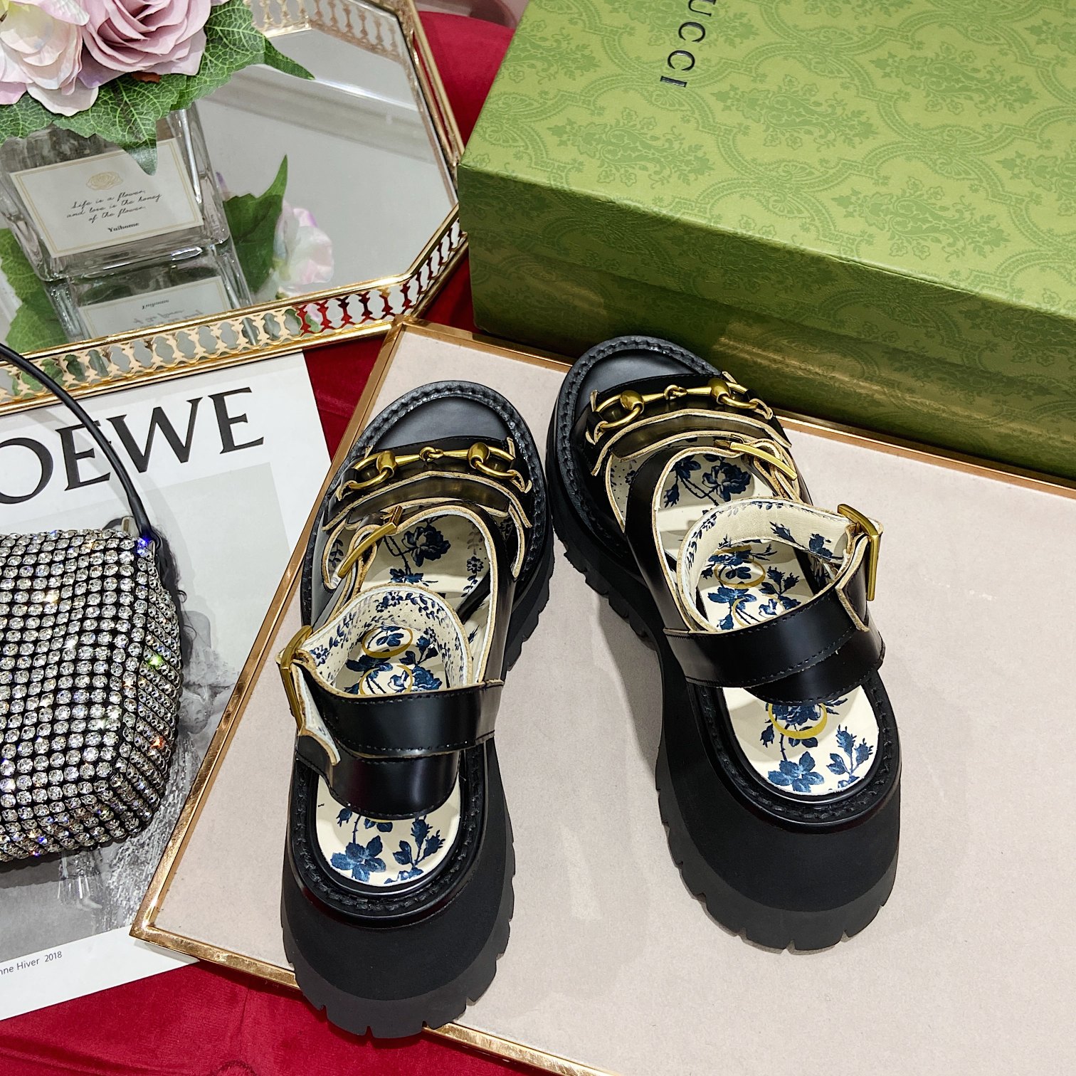 G*u*i sandals-6cm