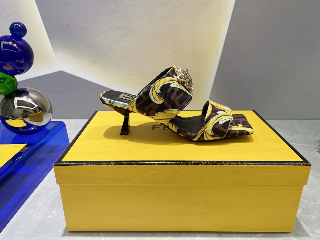 F**di×versace heels-6cm