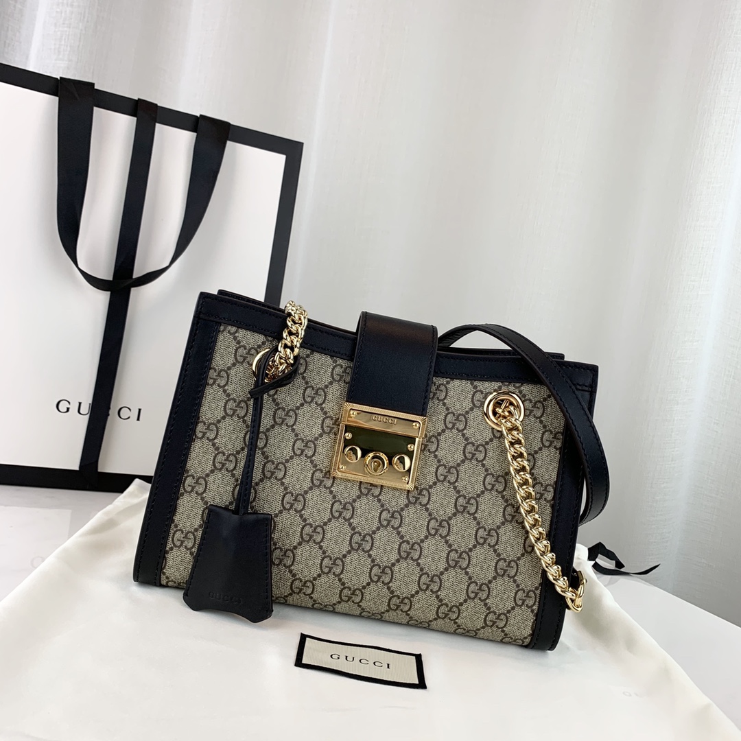 G*u*i padlock bag-26*18*10cm