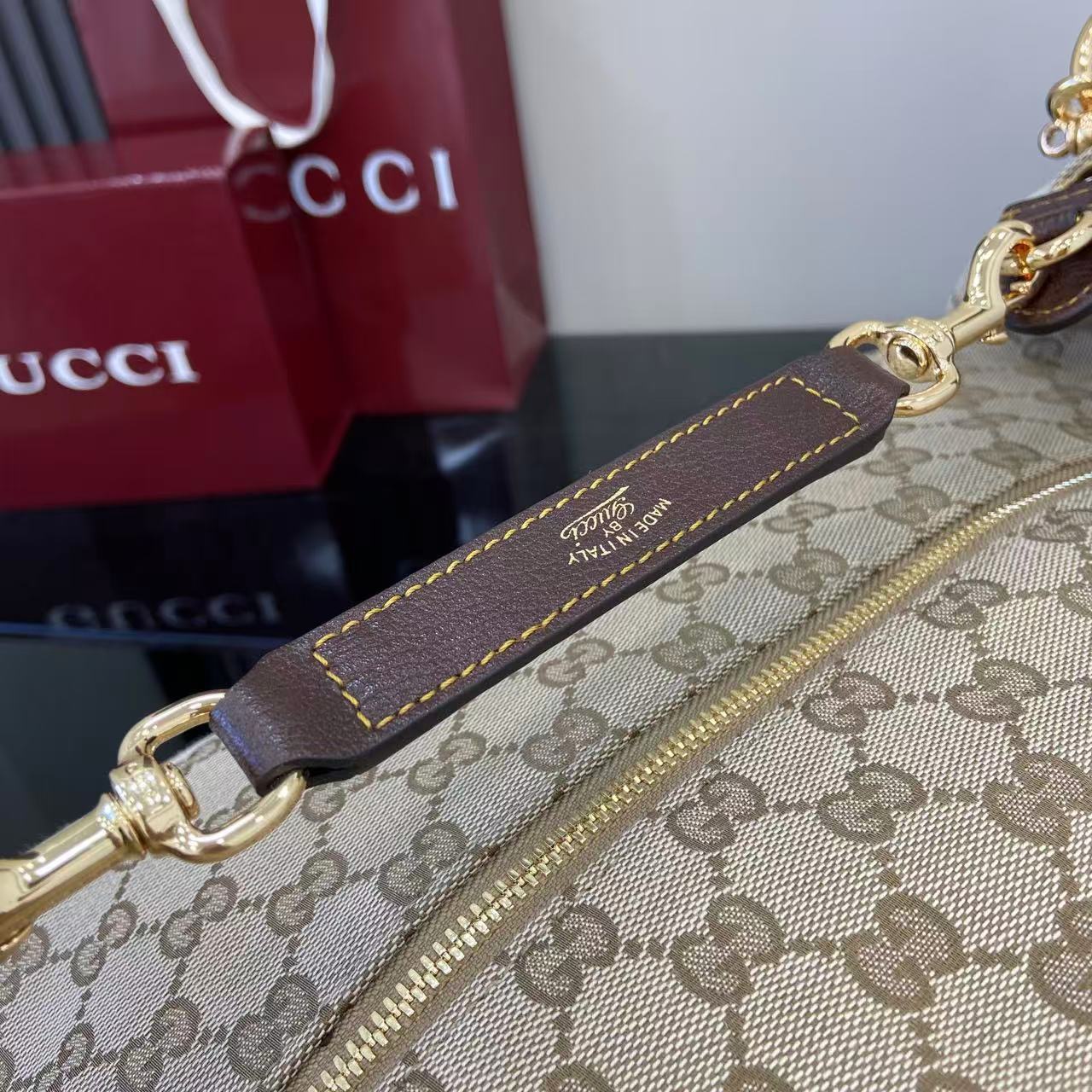 Guc*ci Brera GG Canvas Large Shoulder Bag-46*29*20.5CM