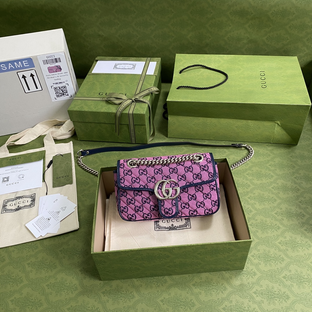 G*u*i marmont bag-14*23*6cm