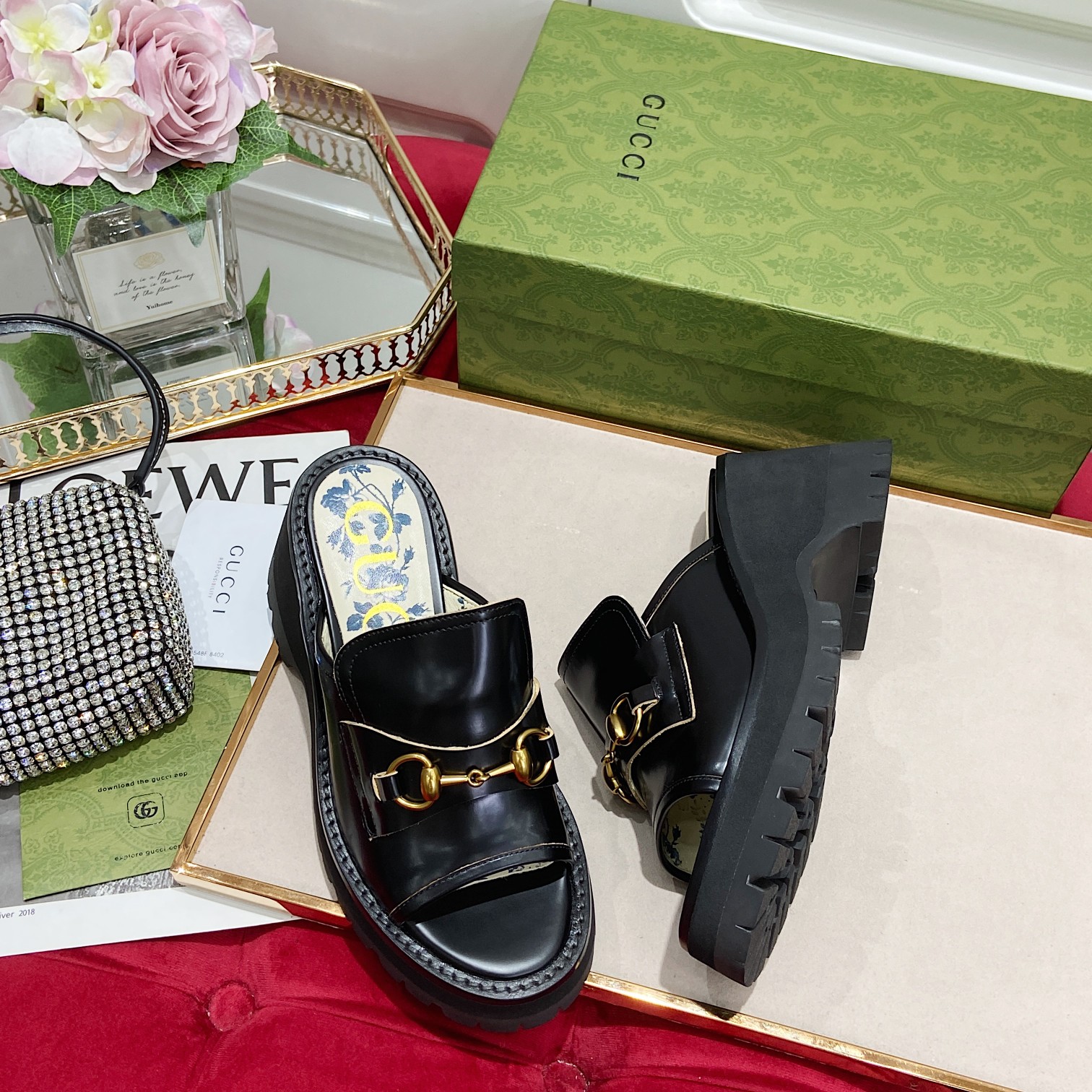 G*u*i sandals-6cm