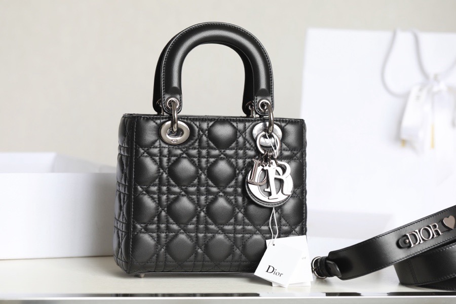 Diro Lady D10r My ABCD10r Bag Black Cannage Lambskin-20*16.5*8CM