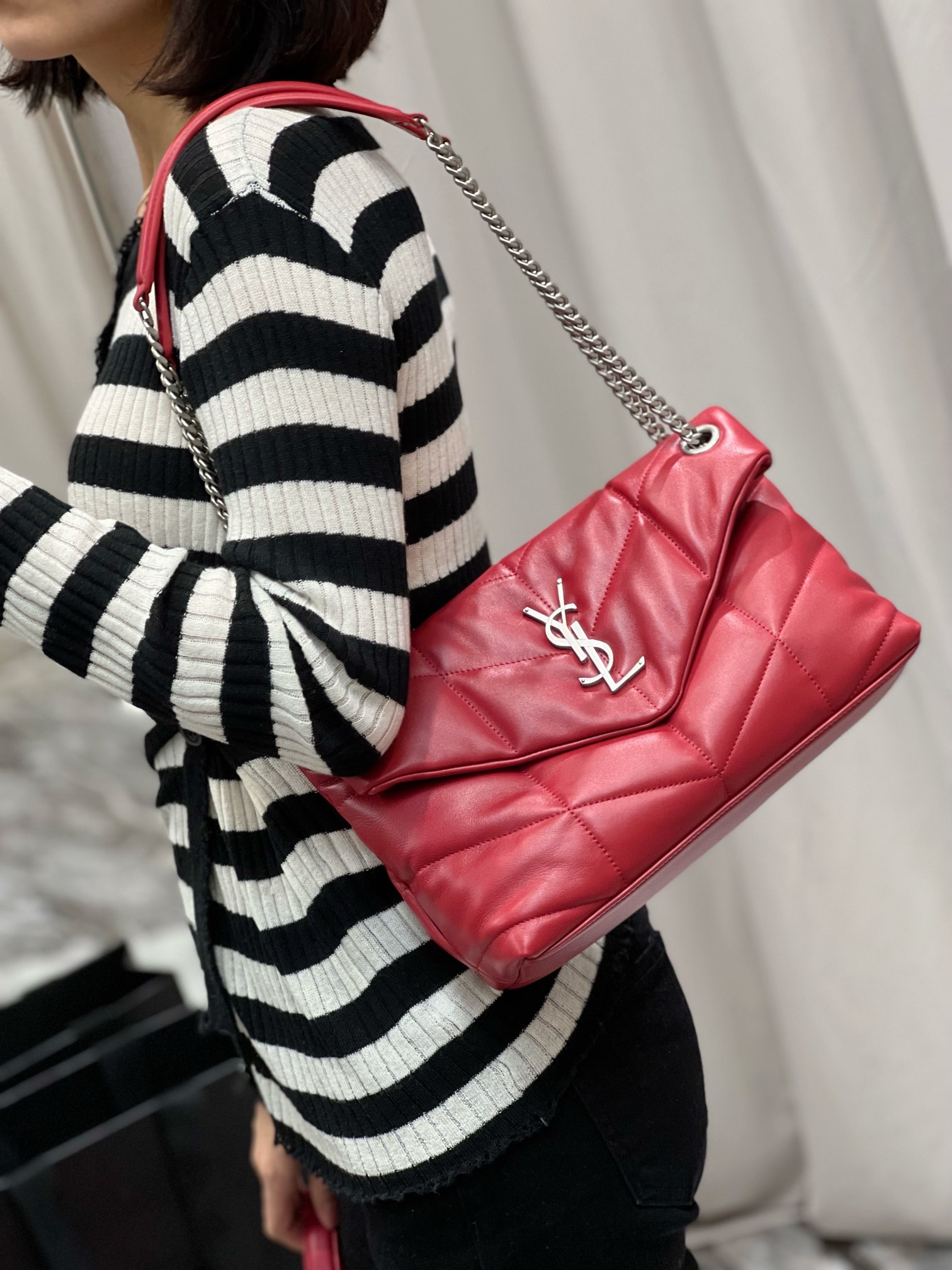 Y*L loulou puffer-lambskin leather