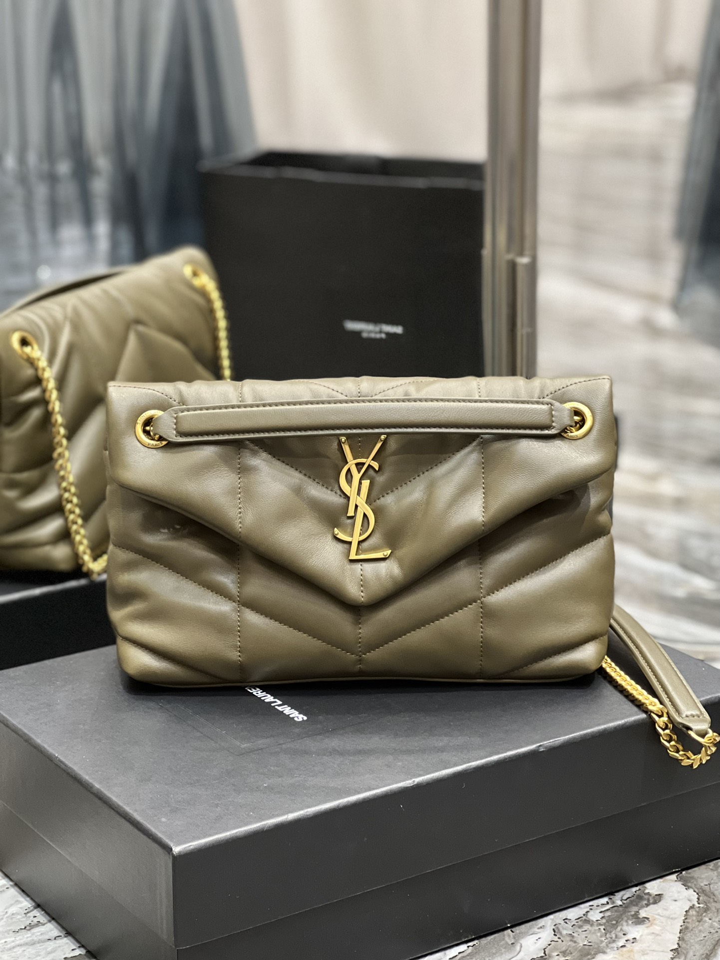 Y*L loulou puffer-lambskin leather