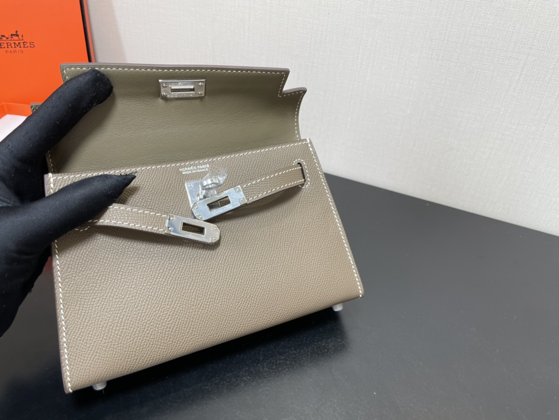 H**mes kelly-gold&silver hardware-19cm