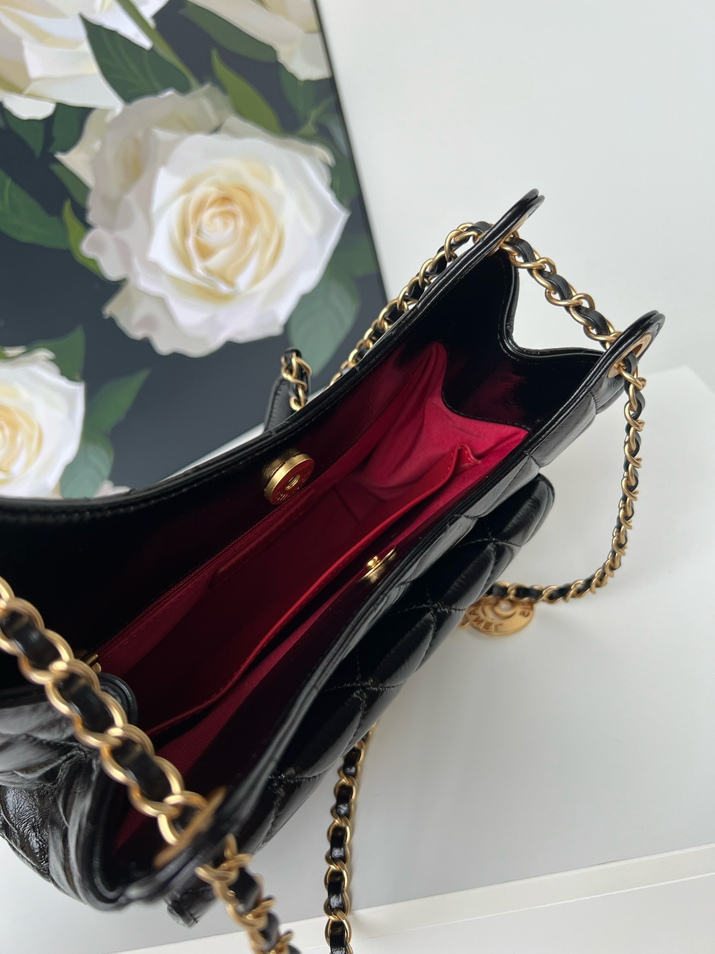 Ch@nel Hobo Handbags-22.5*21.5*7CM