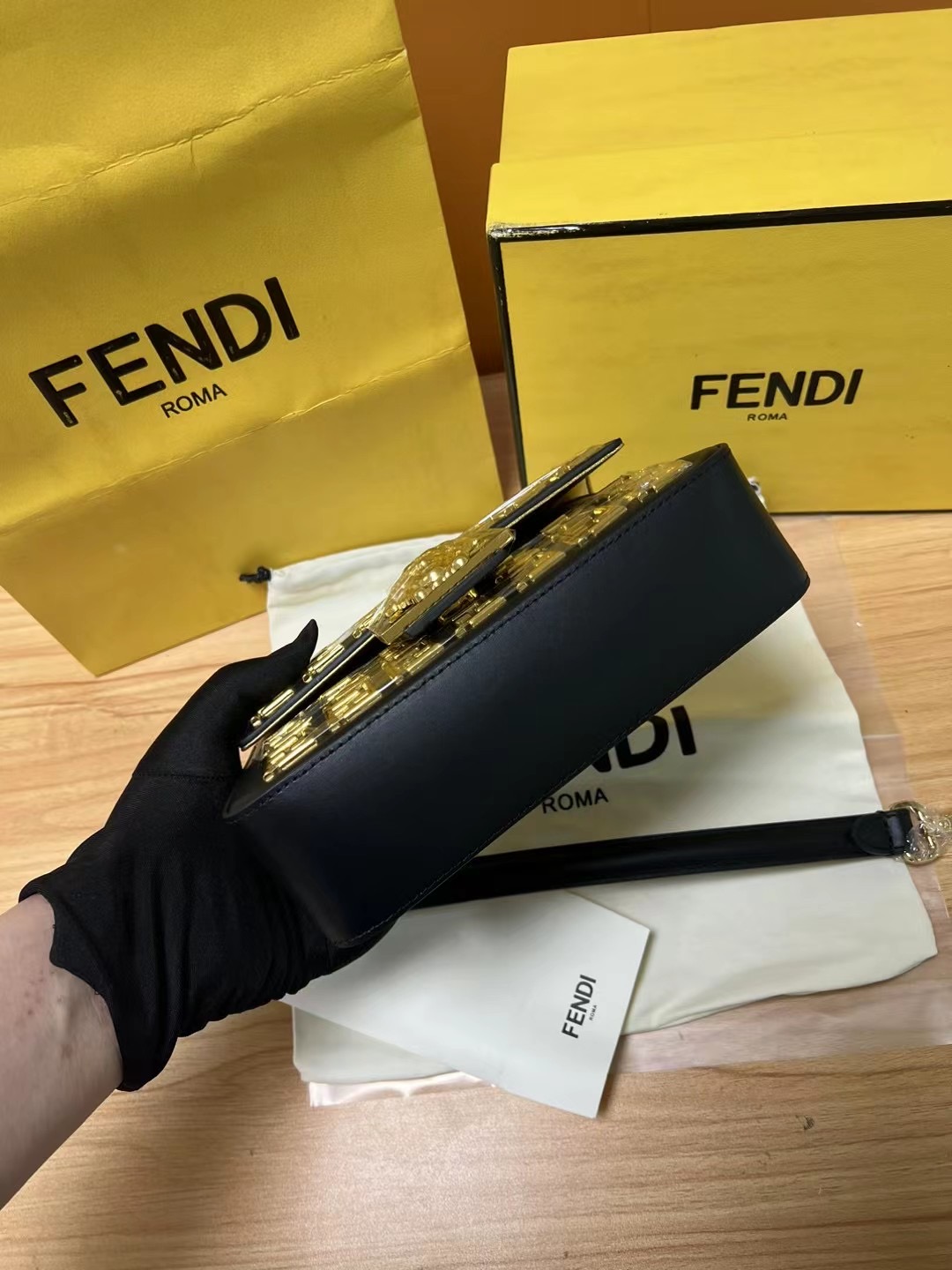 F**di &versace chain bag-20cm