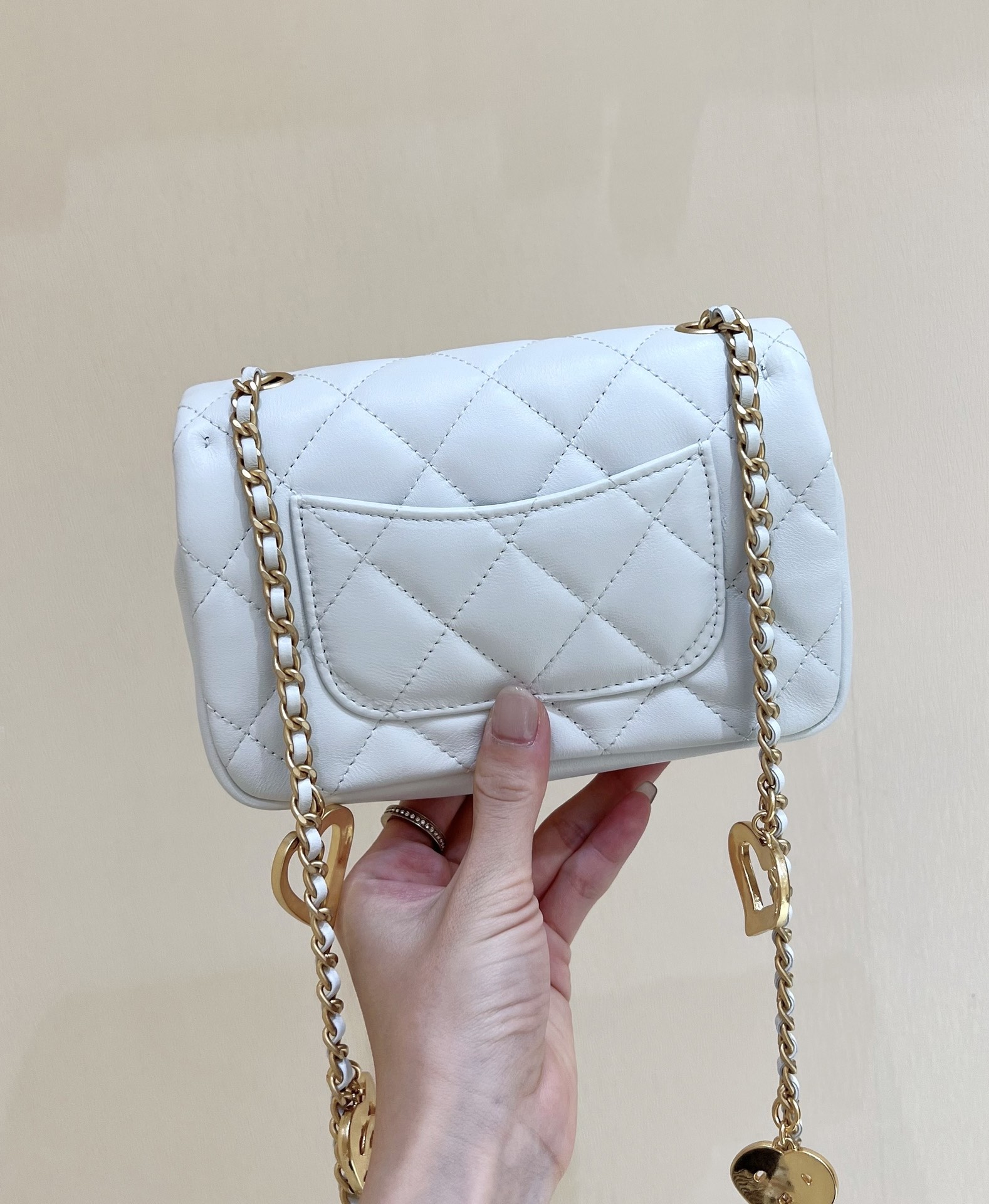 Ch@nel Flap Bag-12*19*7CM