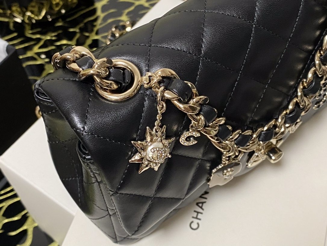 Ch@nel Flap Bag-12*20*6CM