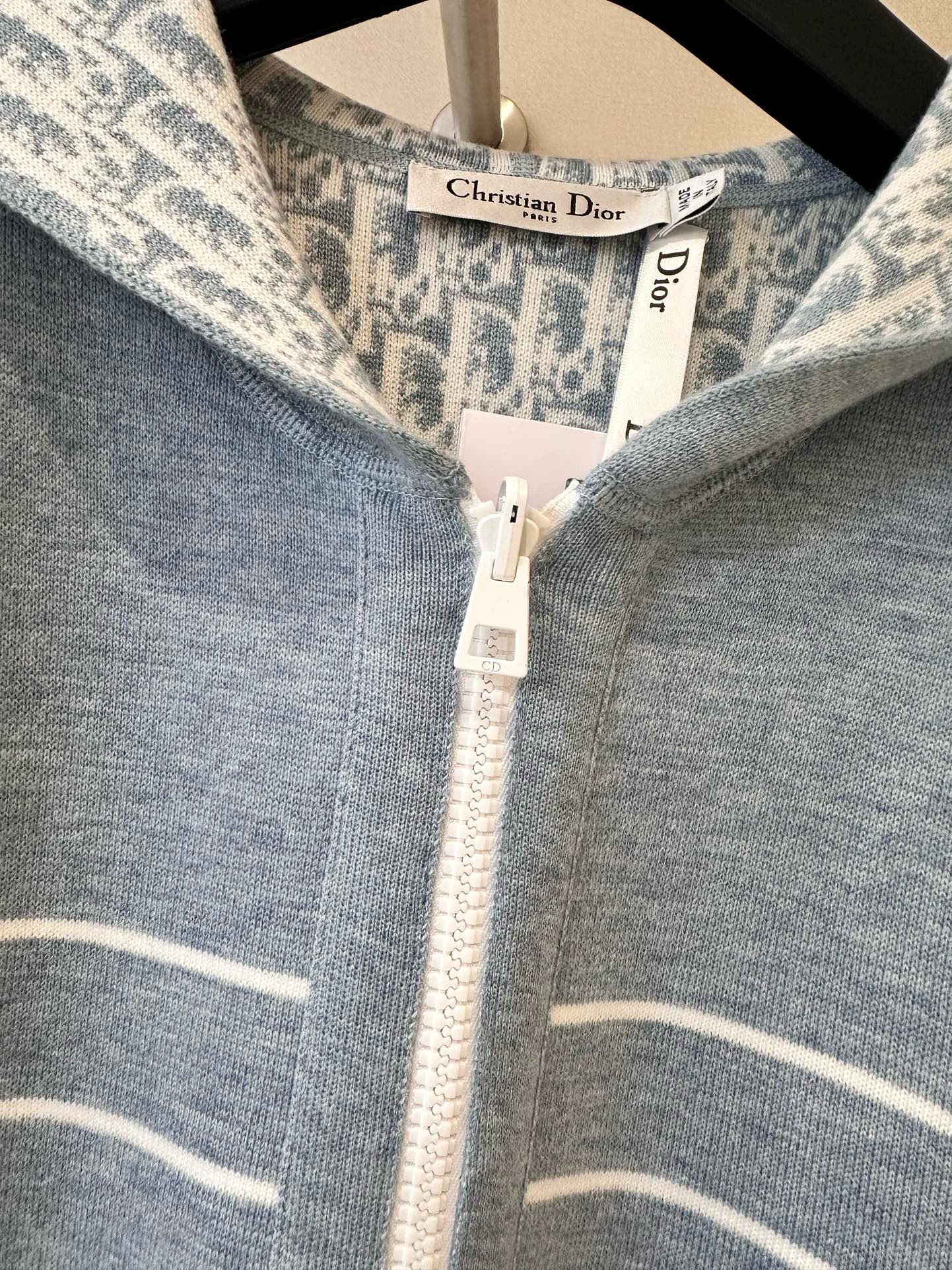 Di*r Reversible Hooded Cardigan
