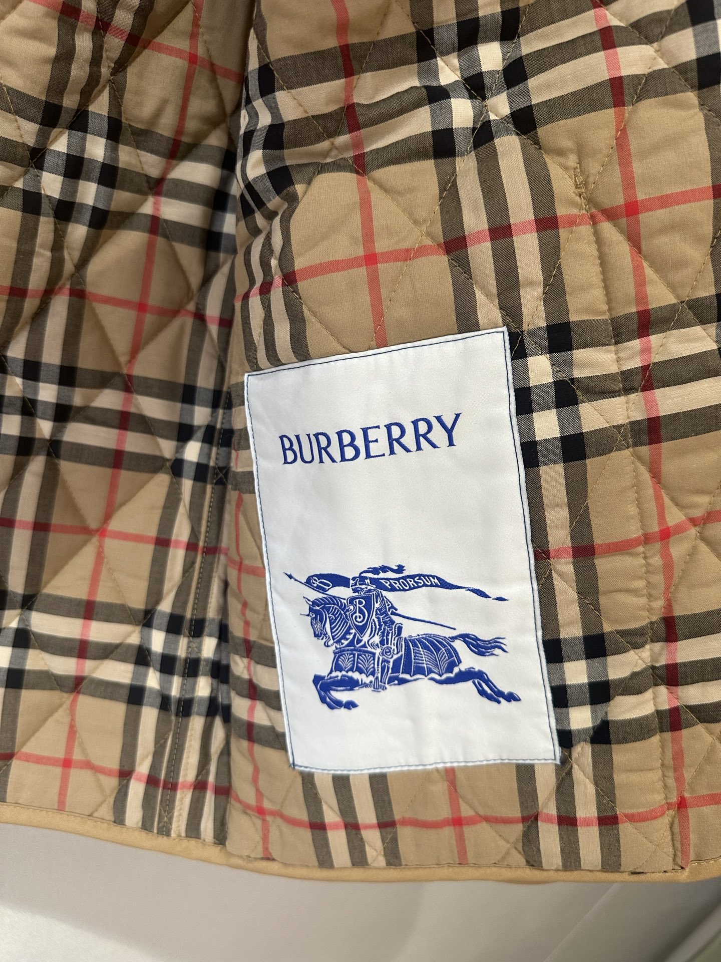 Burb*erry Quilted Barn Jacket | Brown