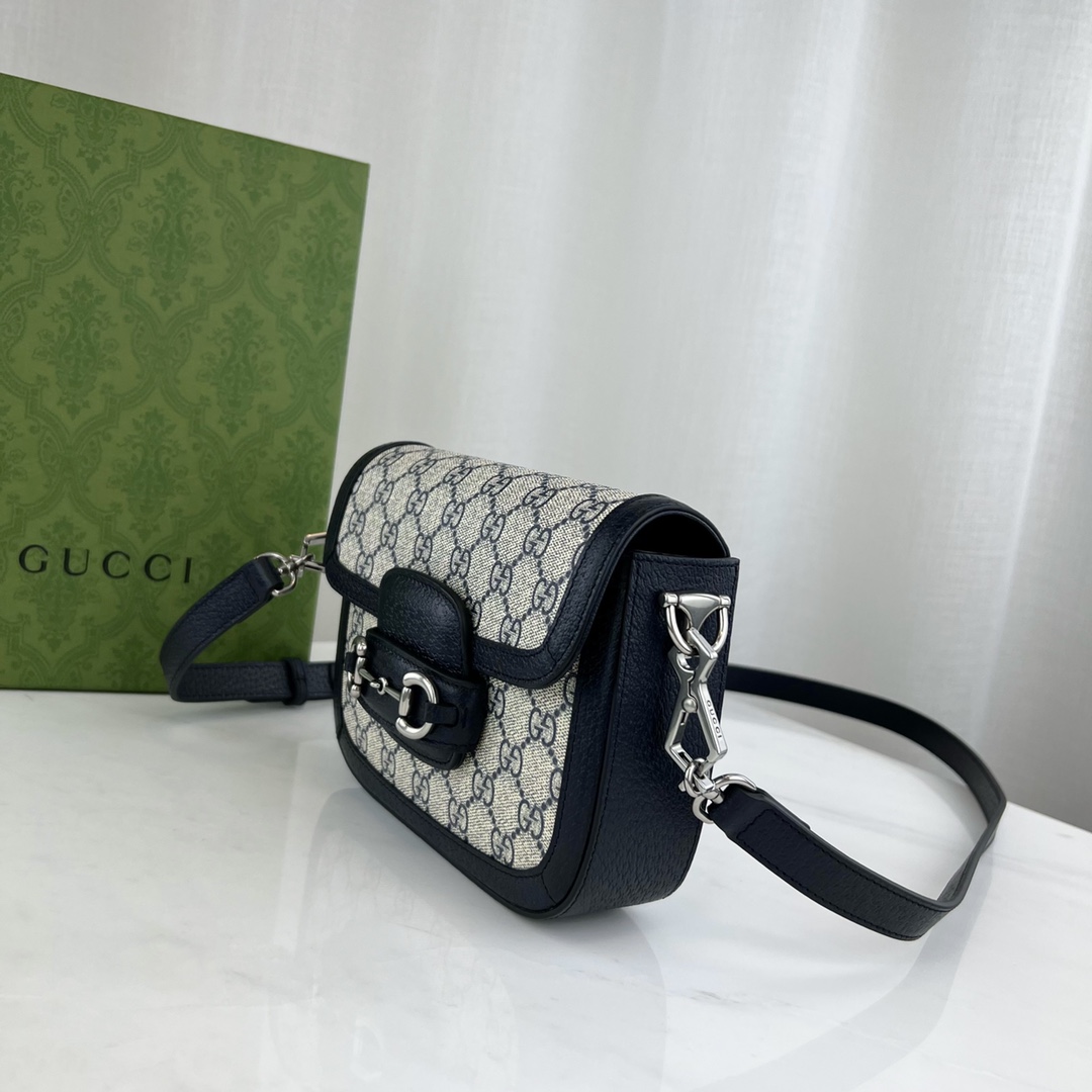 G*u*i 1955 horsebit shoulder bag-25*18*8cm