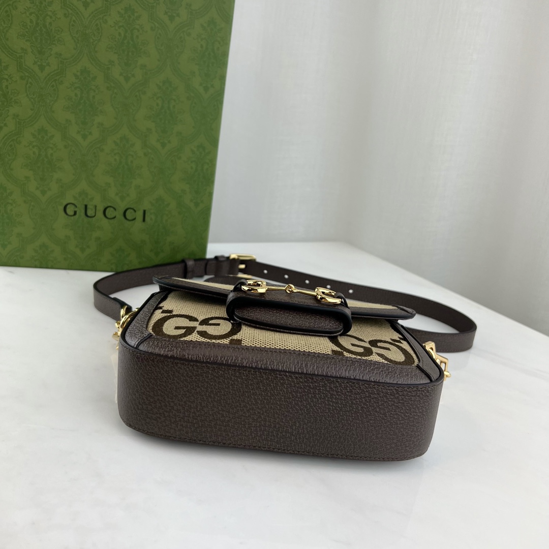 G*u*i 1955 horsebit shoulder bag-25*18*8cm