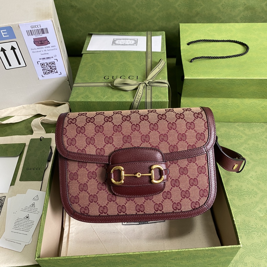 G*u*i 1955 horsebit shoulder bag-25*18*8cm