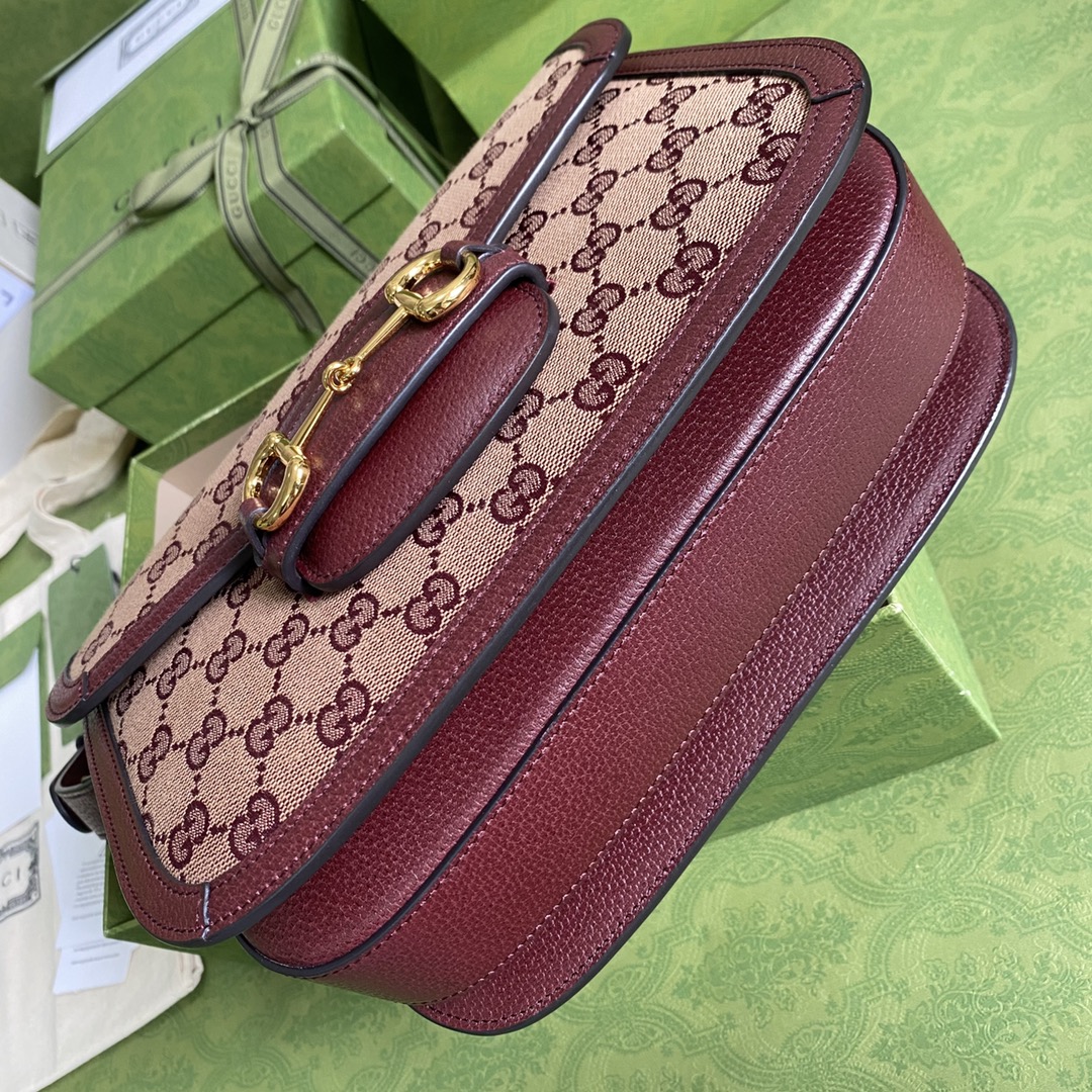 G*u*i 1955 horsebit shoulder bag-25*18*8cm