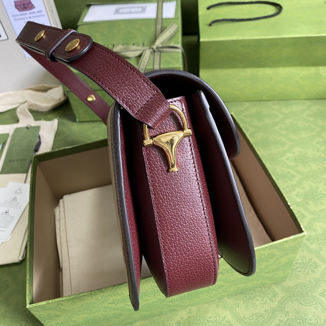 G*u*i 1955 horsebit shoulder bag-25*18*8cm