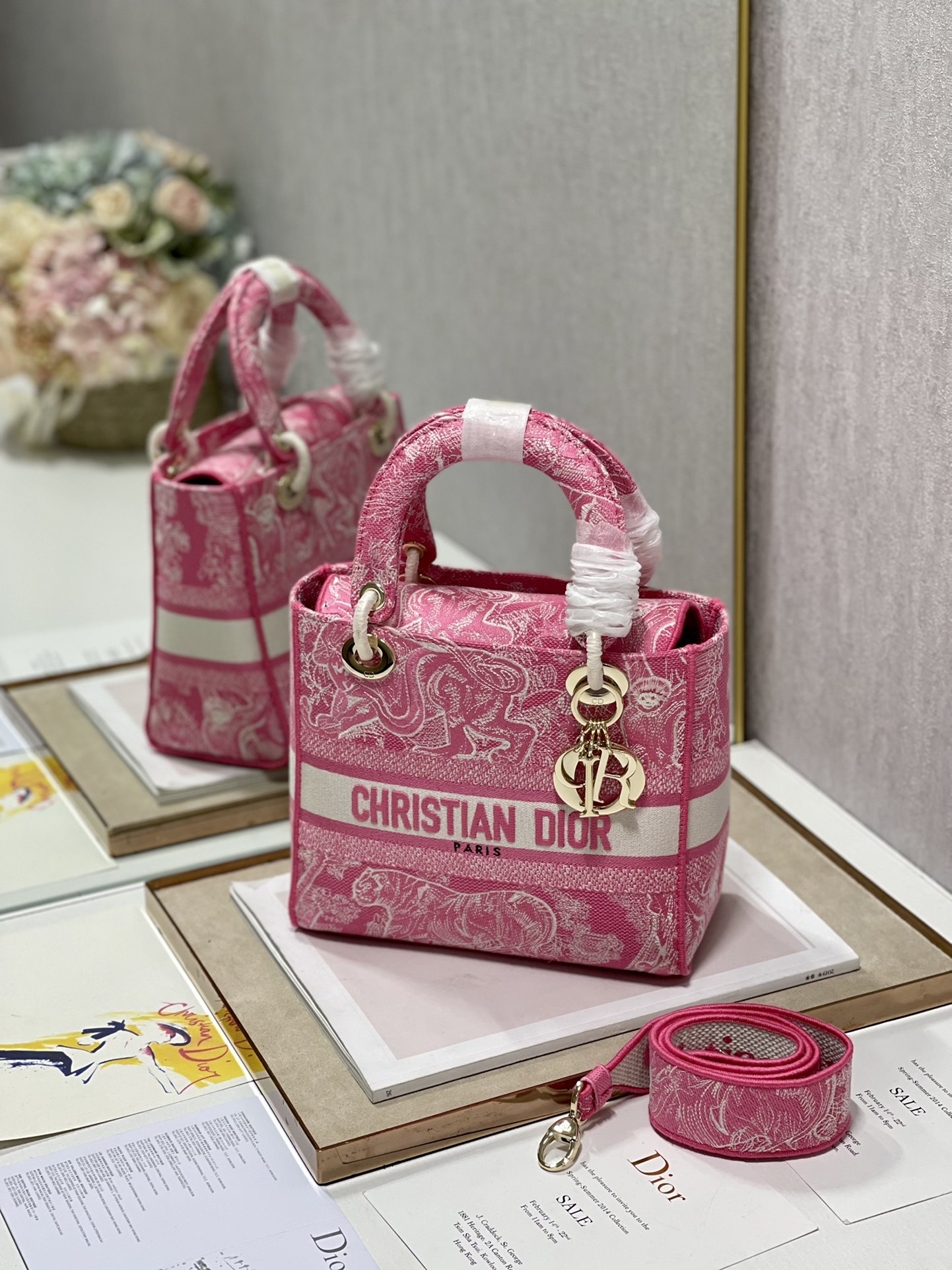 lady D*or handle bag-24cm