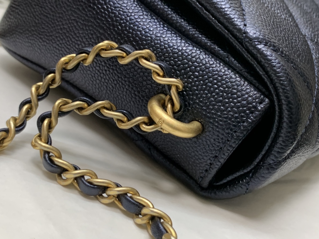 Ch@nel Flap Bag-13*19*6CM