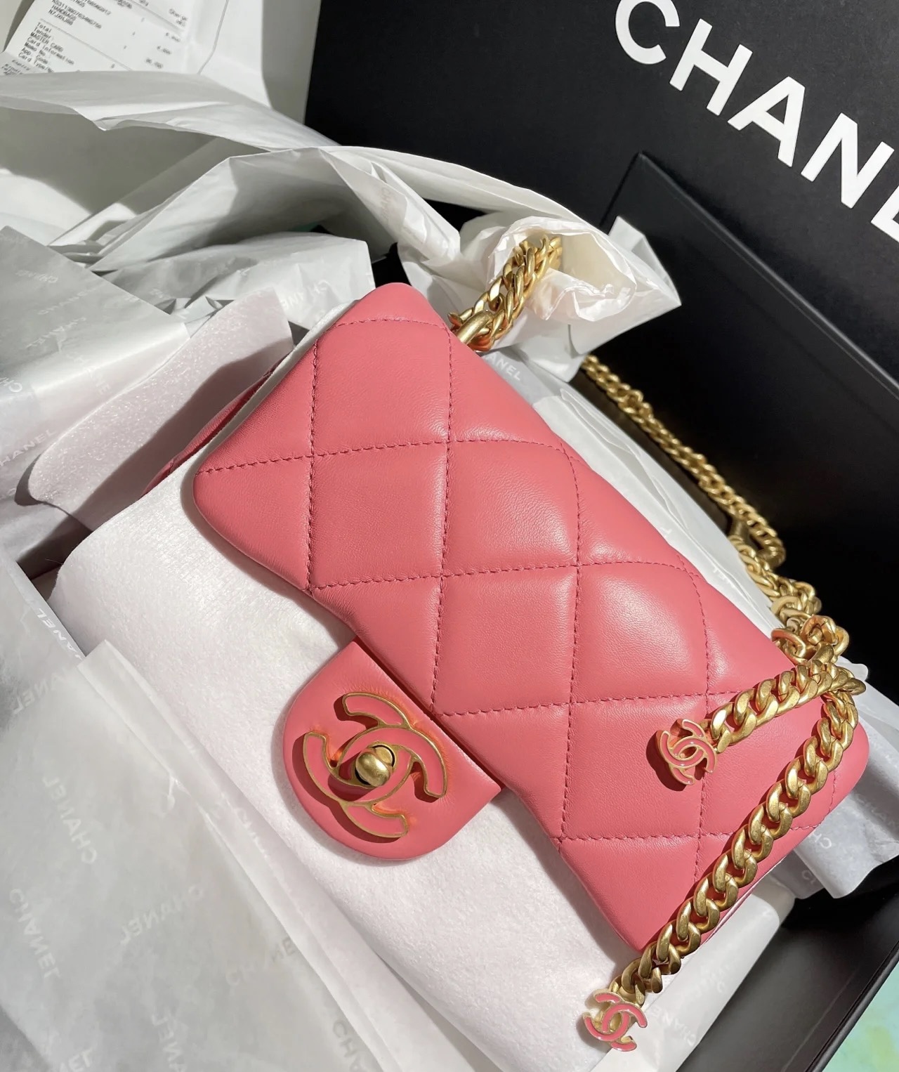 Ch@nel Flap Bag-18×12×5CM