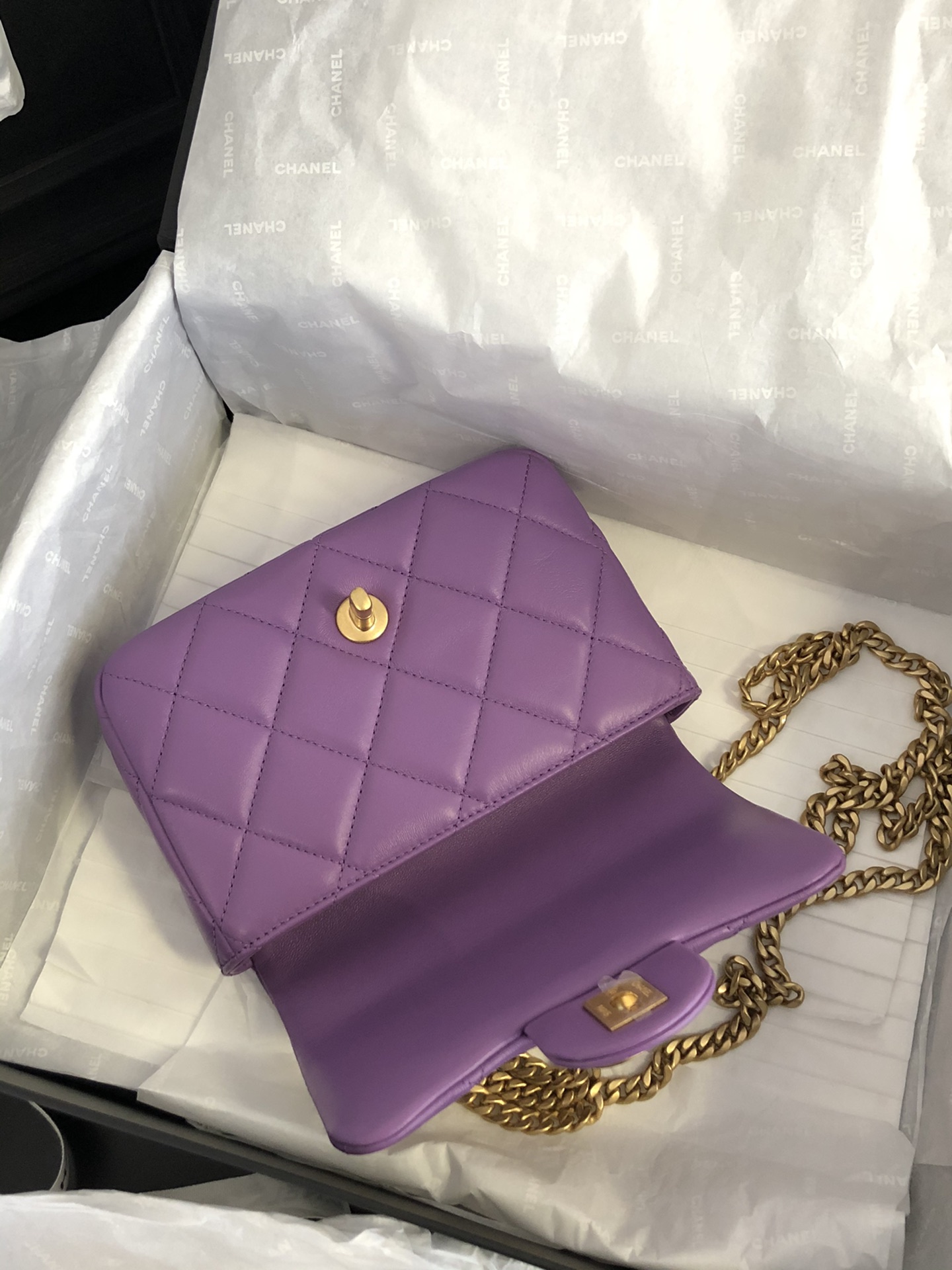 Ch@nel Flap Bag-18×12×5CM