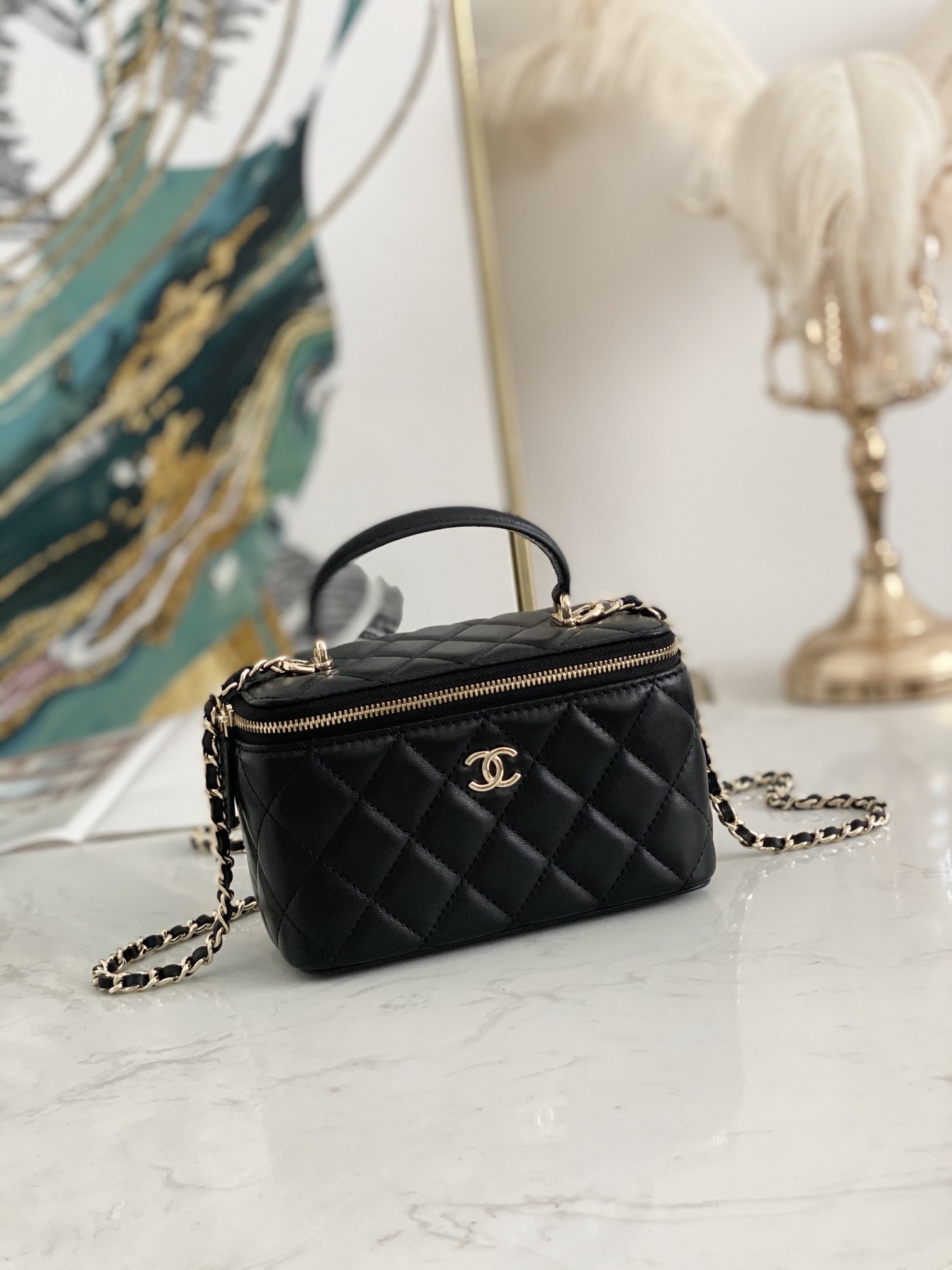 Ch@nel Cosmetic Bag-9.5*17* 8CM