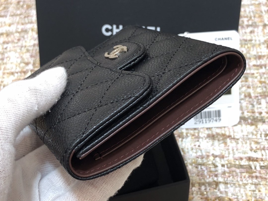 Ch@nel Wallet-Silver Harware-11*10CM