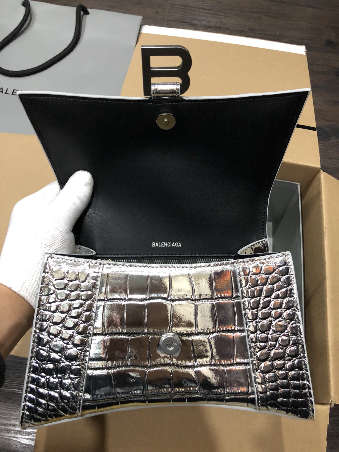 Ba*len*cia*ga hourglass bag-23x10x24cm